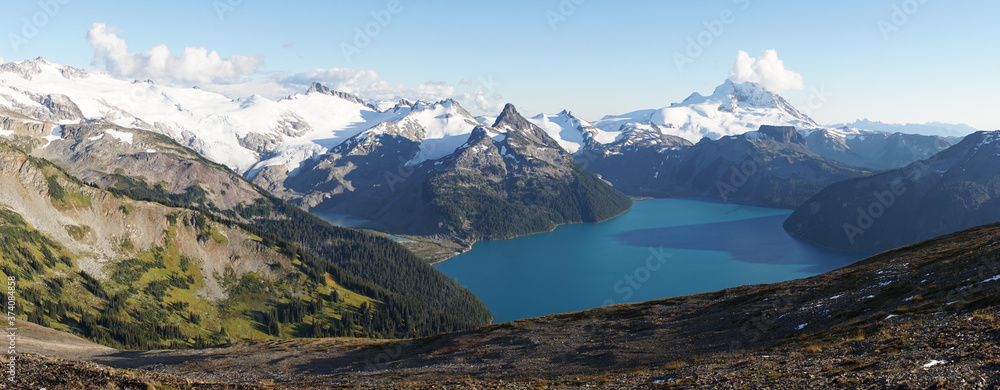 Panorama Ridge Mountain Views at Garibaldi Lake near Whistler, Canada.