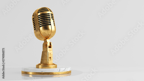 Golden microphone