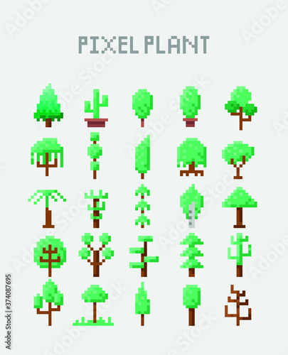 나무 아이콘 세트