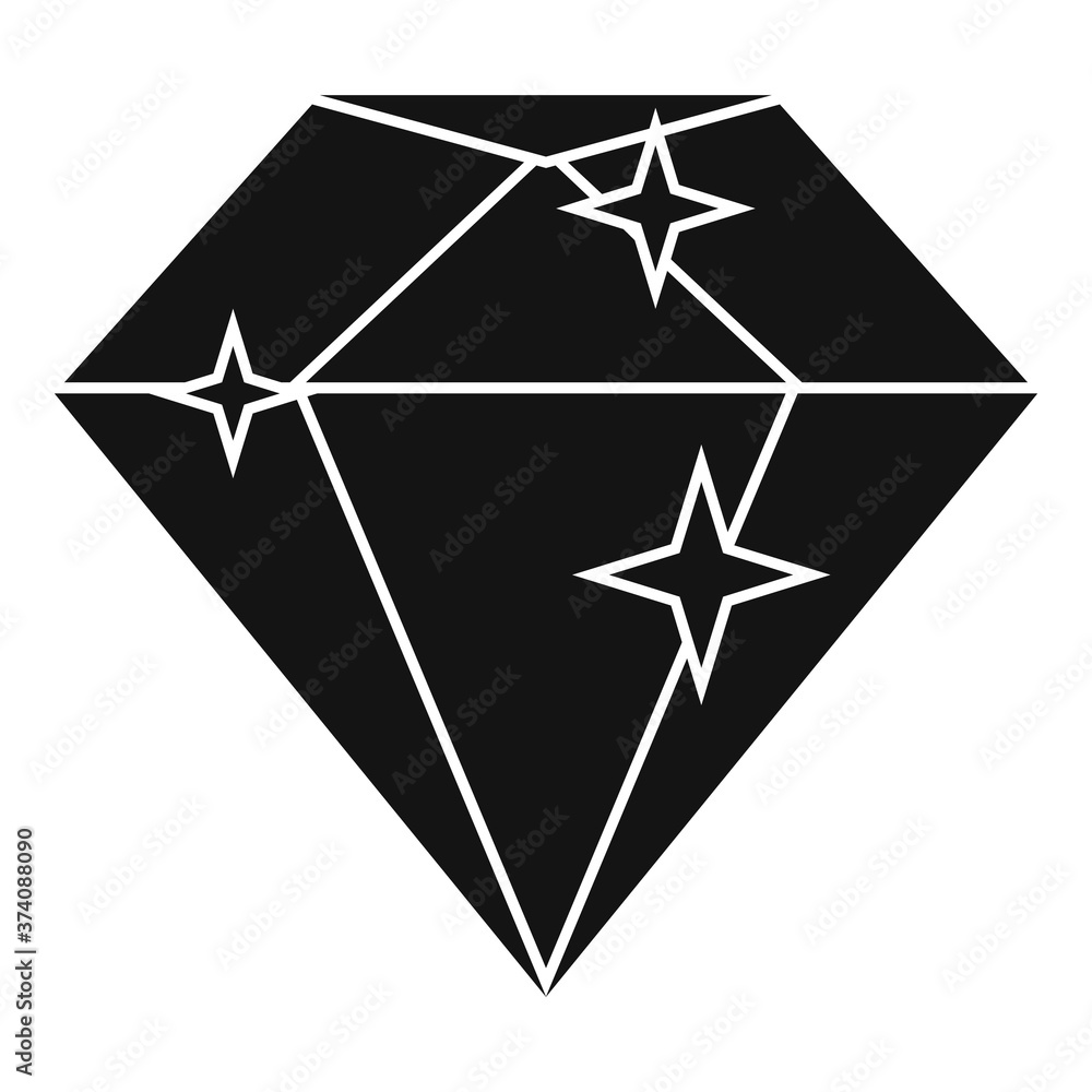 Diamond mission icon. Simple illustration of diamond mission vector icon for web design isolated on white background Diamond mission icon. Simple illustration of diamond mission vector icon for web design isolated on white background