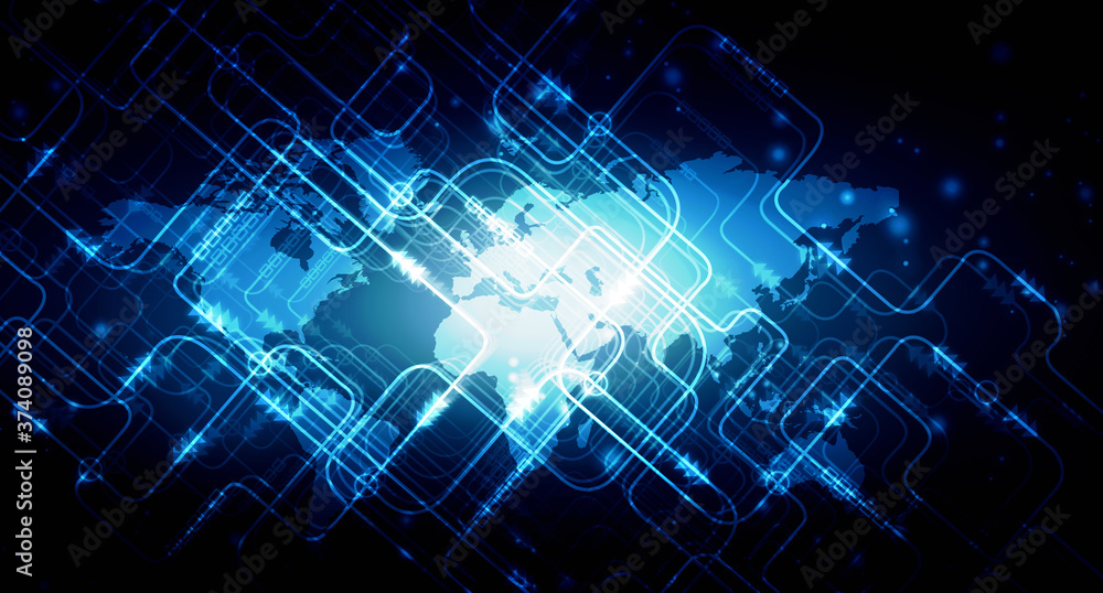 2d illustration world map abstract background 2d illustration world map abstract background
