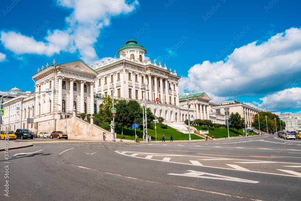 One of the most famous classical buildings in Moscow, now owned by the Russian state library