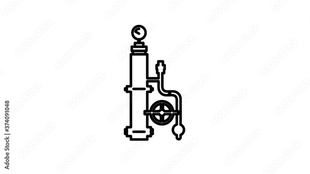 Test Tubes line icon on the Alpha Channel Test Tubes line icon on the Alpha Channel