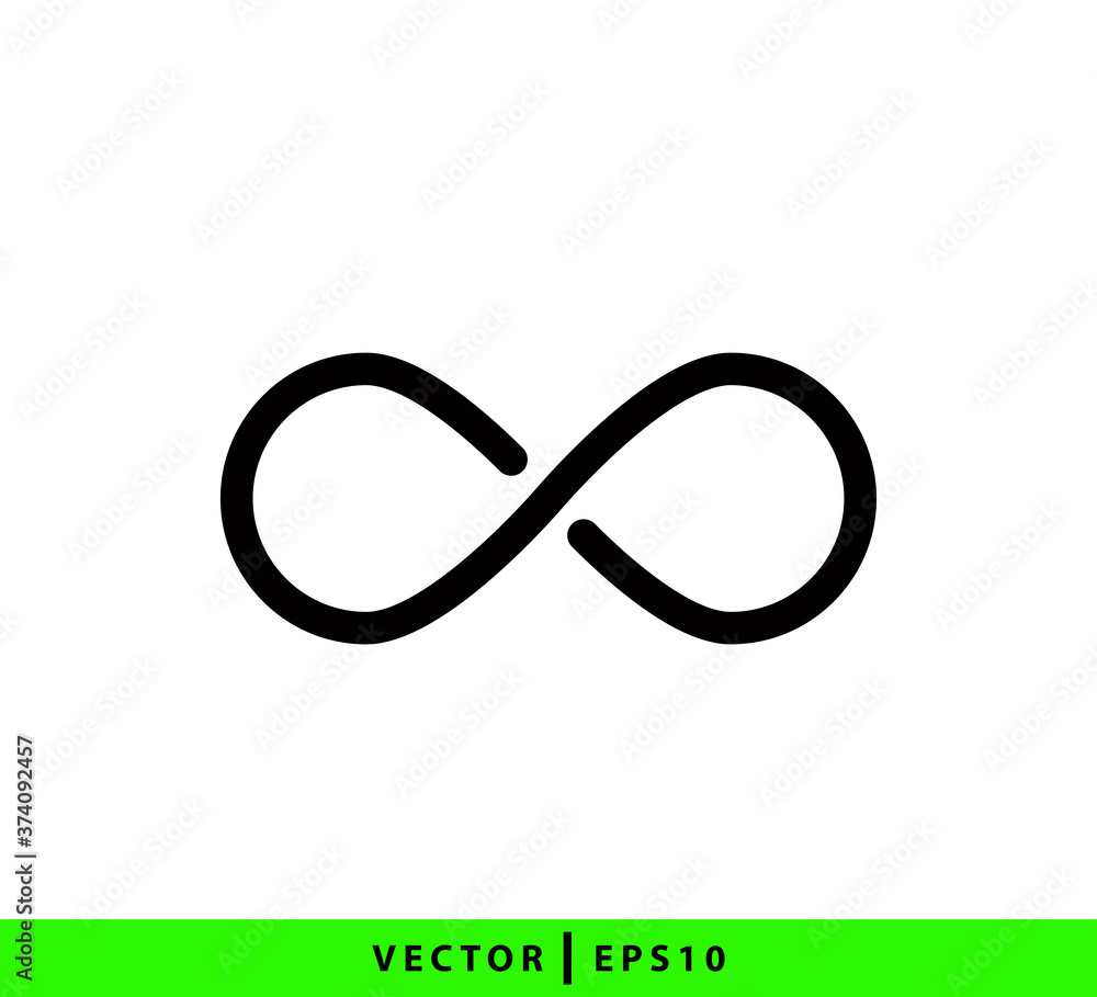 Infinity icon design template illustration Infinity icon design template illustration