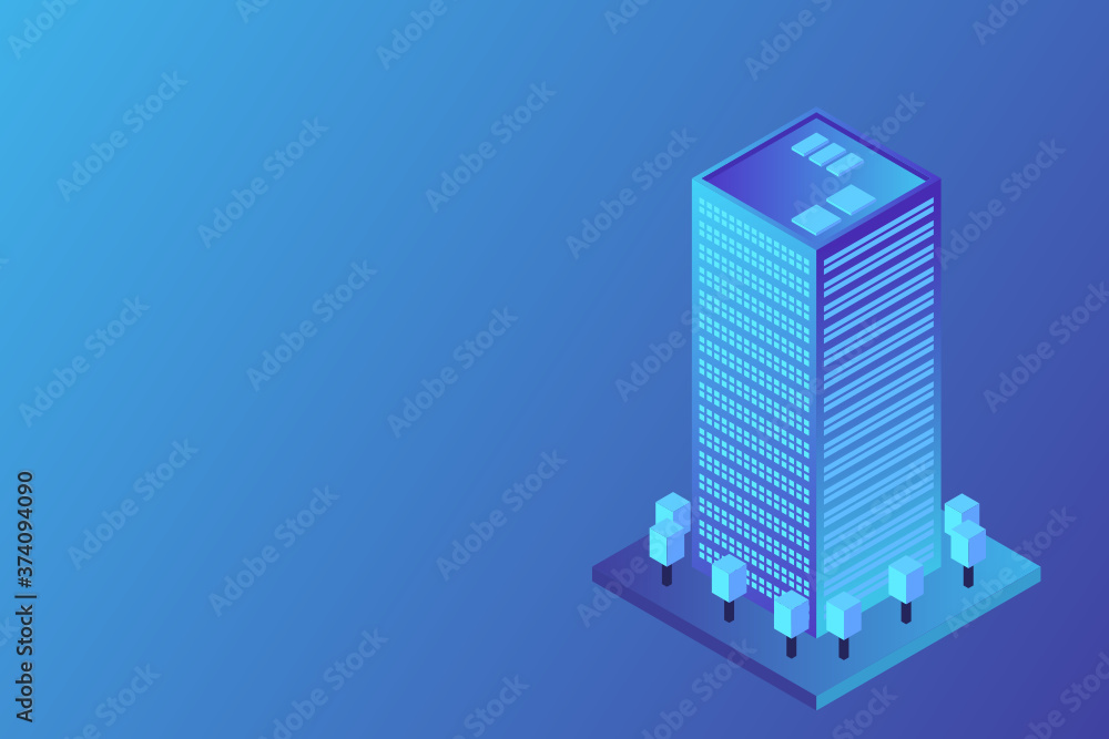 Cityscape design elements with isometric building city map for creating 3D illustration Cityscape design elements with isometric building city map for creating 3D illustration