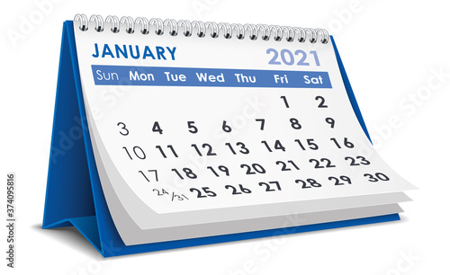 January 2021 Calendar