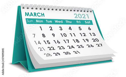March 2021 Calendar
