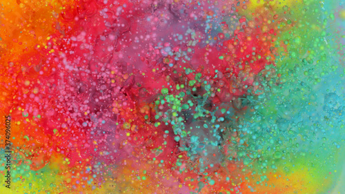Abstract watercolor background with coloured spectrum © Jag_cz