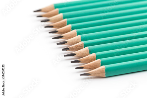 Student stationery such as pencils, erasers, rulers and compasses