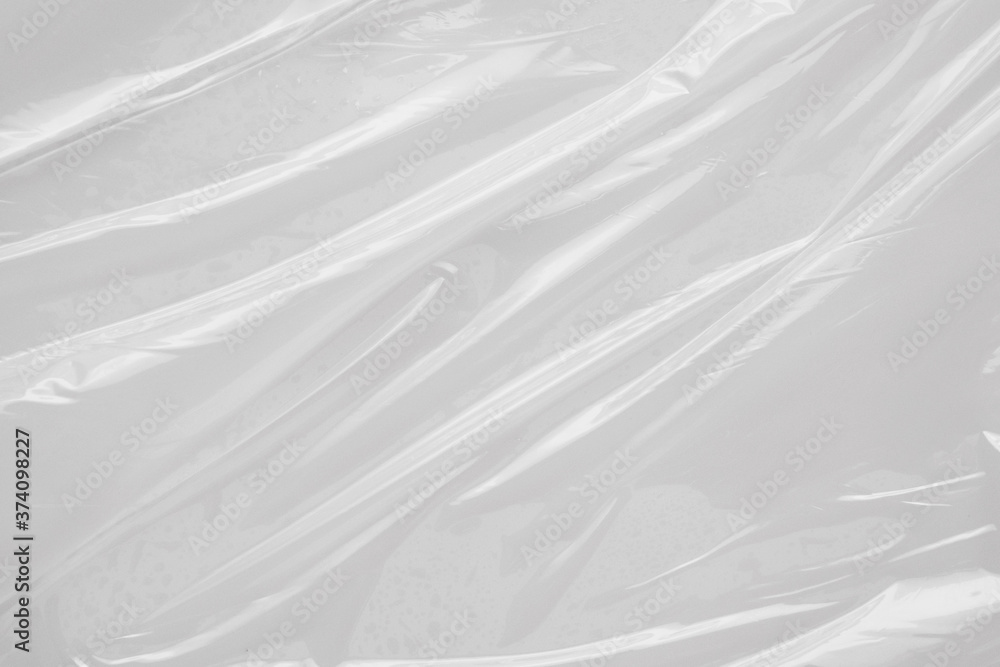 Fototapeta premium White plastic film wrap texture background