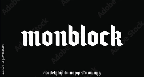 the futuristic modern font alphabet vector set	