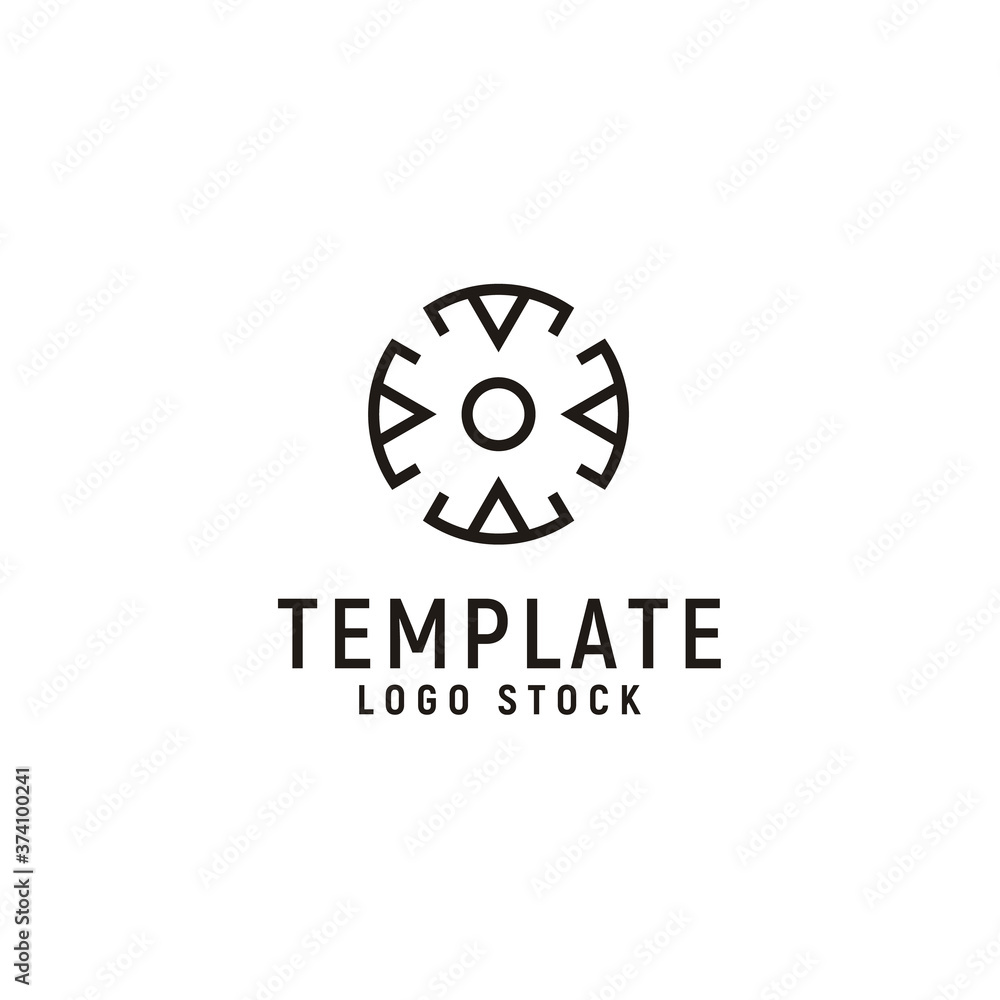Abstract modern circular initial letter T logo design Abstract modern circular initial letter T logo design