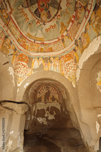 Iglesia Agaçalti, sigles IX-XI.Valle de Ihlara. Aksaray.Capadocia.Anatolia central.Turquia. Asia.