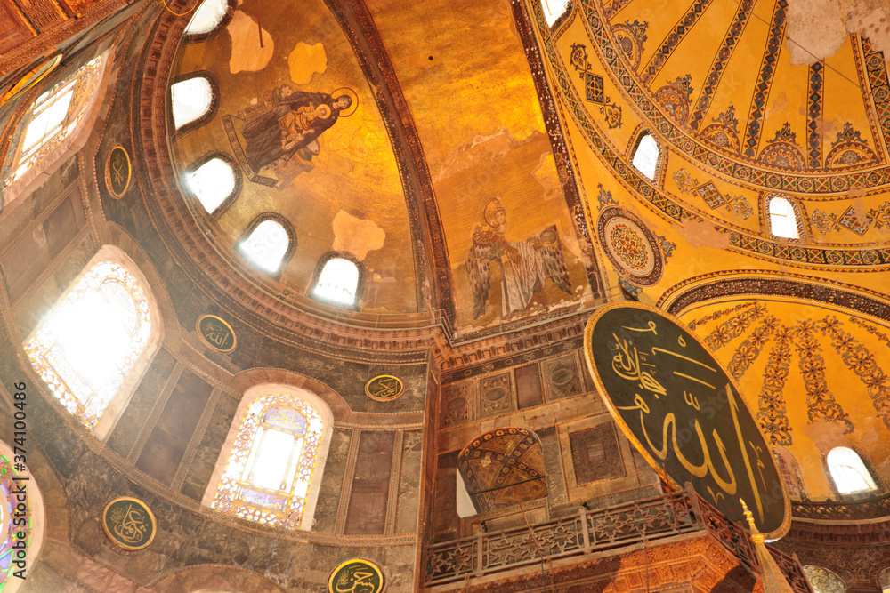 Santa Sofia , iglesia de la santa sabiduria,siglo . .  Asia. Stock Photo | Adobe Stock