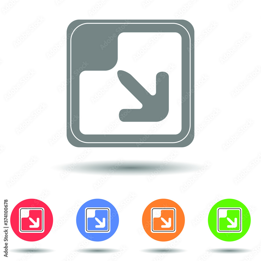 Minimize icon vector logo with isolated background Minimize icon vector logo with isolated background