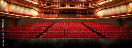 Empty theater auditorium