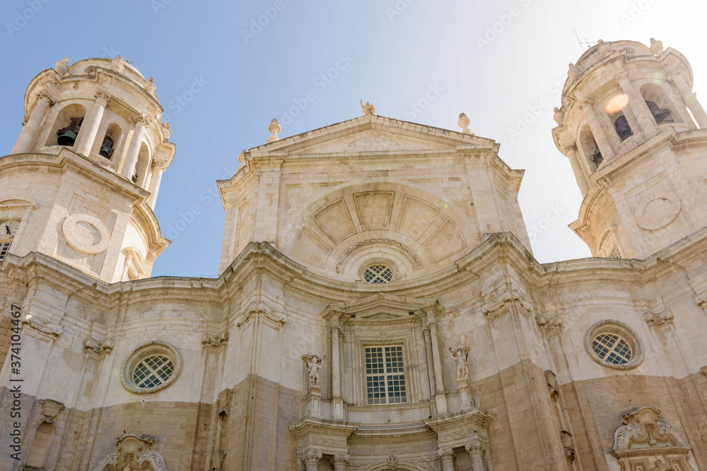 Cathedral of Cadiz, a beautiful city in southern Spain on the Andalusian coast.