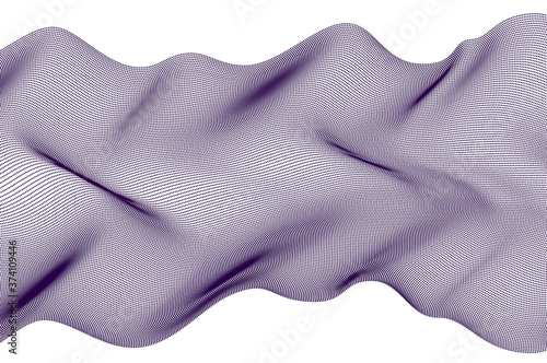 Dotted particles flow vecto...