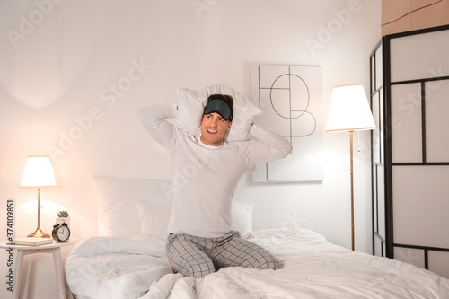 Stressed man suffering from...