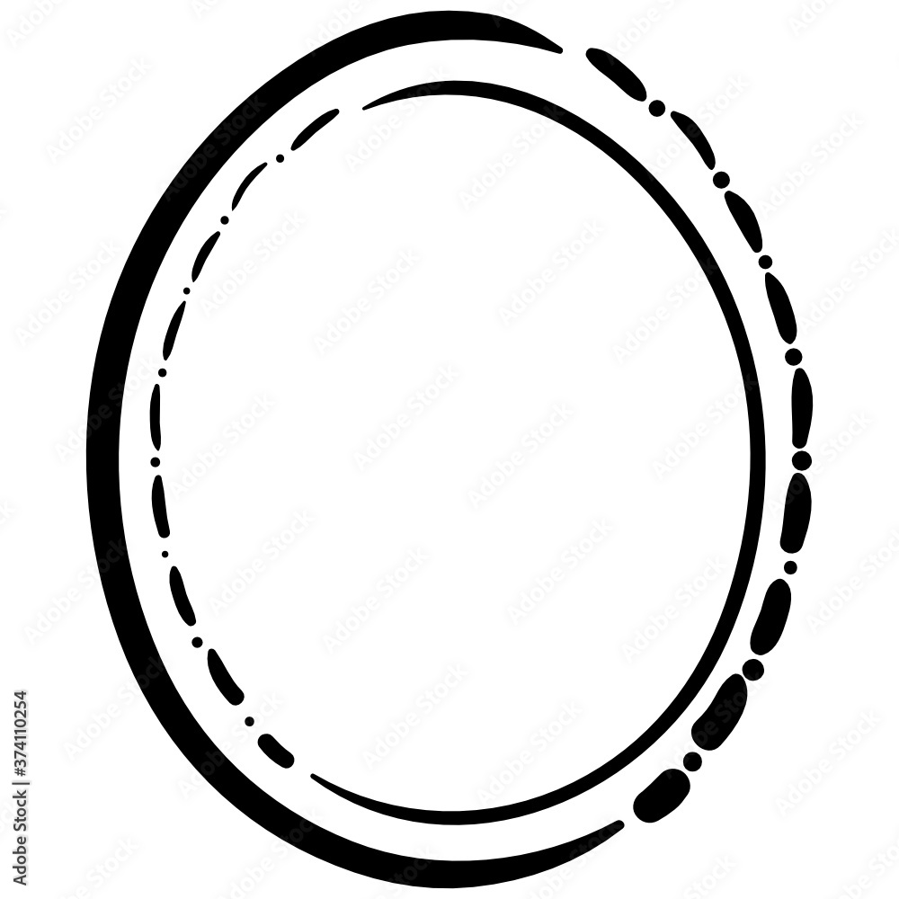 A simple yet unique vector of oval frame, editable stroke
A simple yet unique vector of oval frame, editable stroke