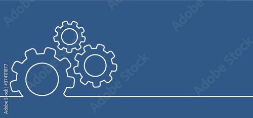 Cogwheels brain. Think big ideas. Gear mechanism settings tools template banner. Funny vector cog signs. Cogwheel strategy teamwork concept icons. 
Gears in Progress. Cogs wheels pictogram.