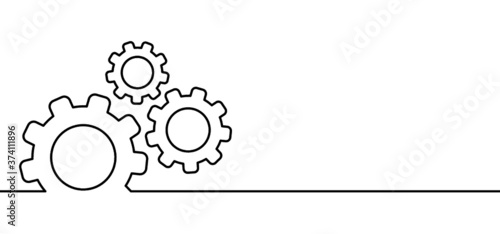Cogwheels brain. Think big ideas. Gear mechanism settings tools template banner. Funny vector cog signs. Cogwheel strategy teamwork concept icons. 
Gears in Progress. Cogs wheels pictogram.