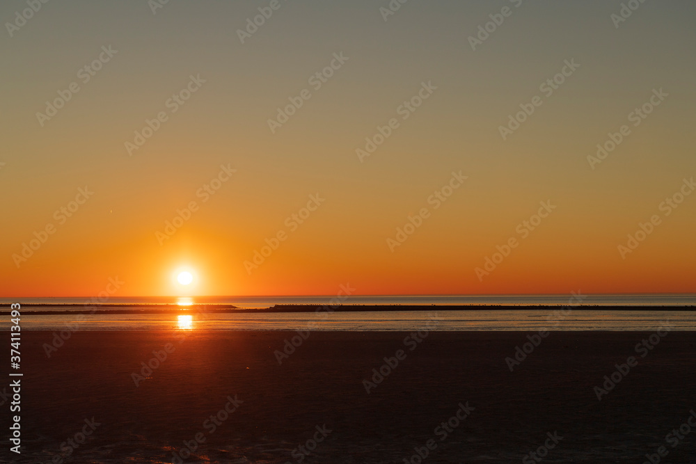 Sonnenuntergang an der Nordsee Sonnenuntergang an der Nordsee