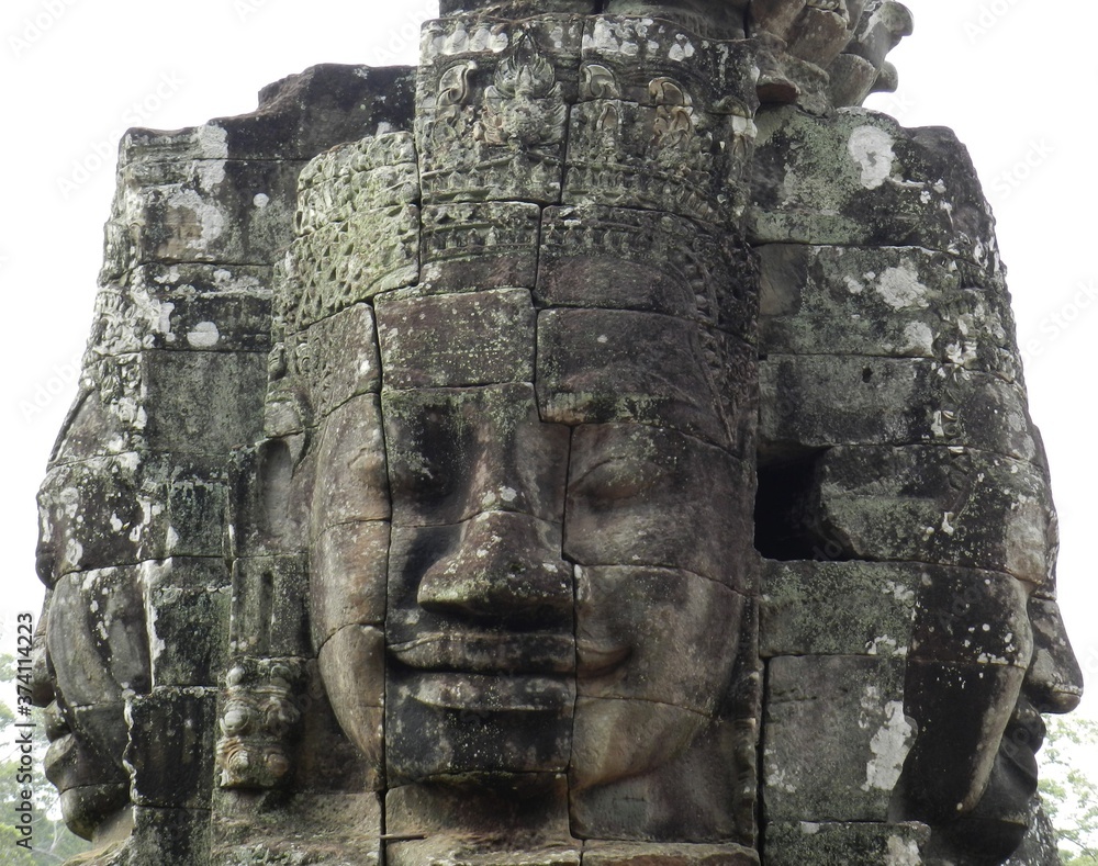 Detail, Face Towers, Bayon