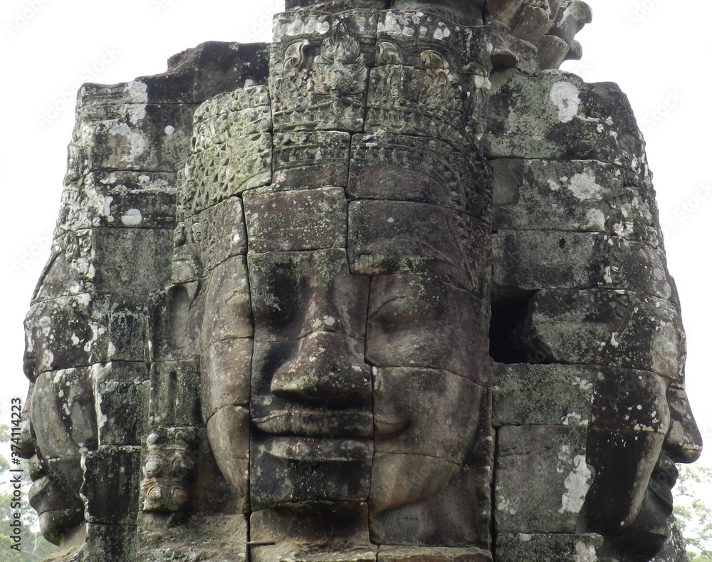 Detail, Face Towers, Bayon Detail, Face Towers, Bayon