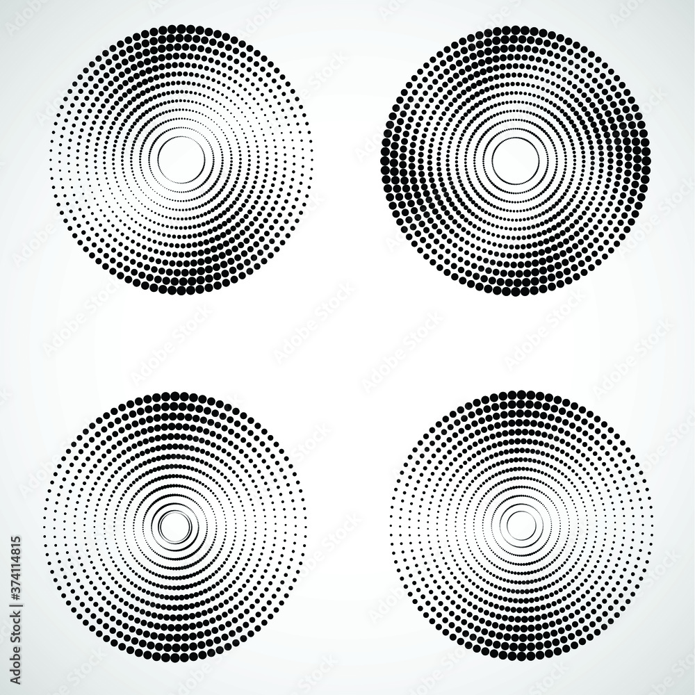 Halftone dots in circle form. round logo . vector dotted frame . design element Halftone dots in circle form. round logo . vector dotted frame . design element