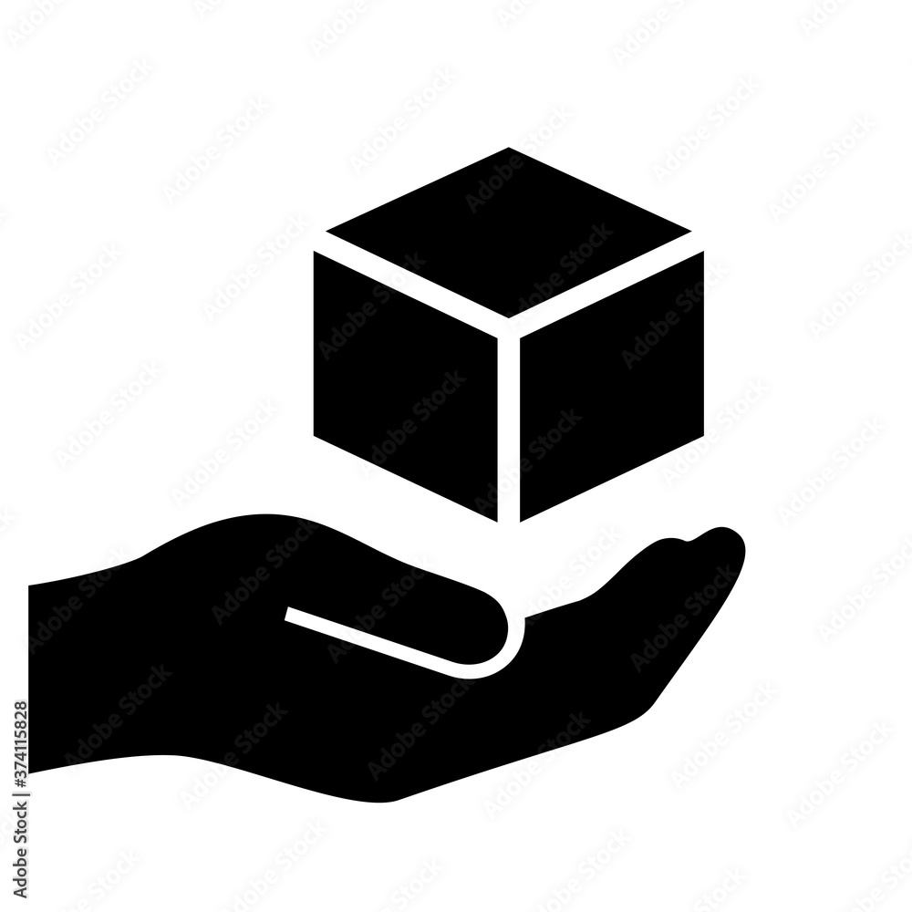 Fragile parcel icon, handle with care Fragile parcel icon, handle with care