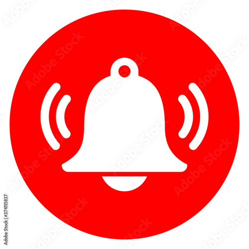 Alarm call vector icon