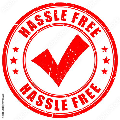 Carta da parati Hassle free vector rubber stamp