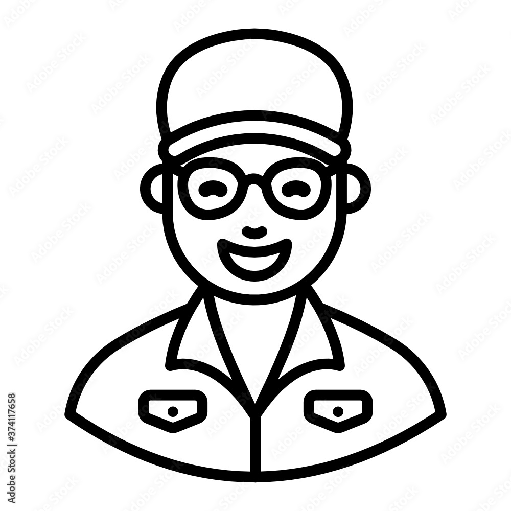 Geographer icon in trendy line design, professional geographer
Geographer icon in trendy line design, professional geographer