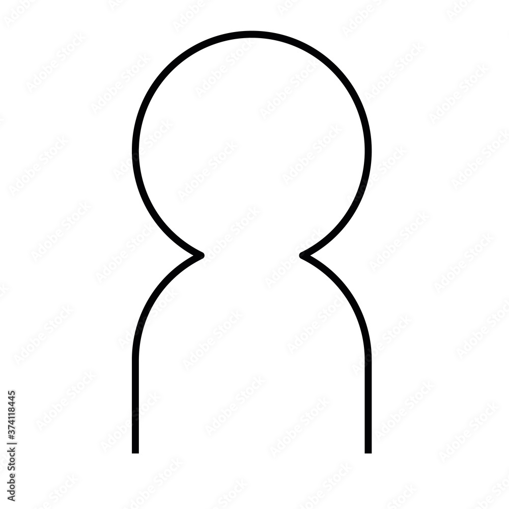 User or person thin line icon User or person thin line icon
