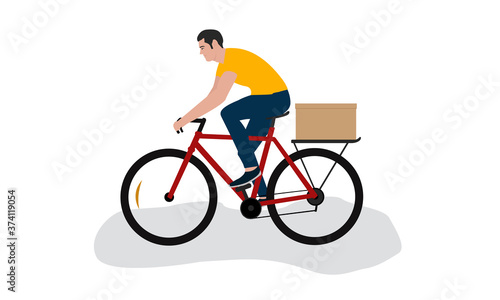 Delivery service in bicycles
