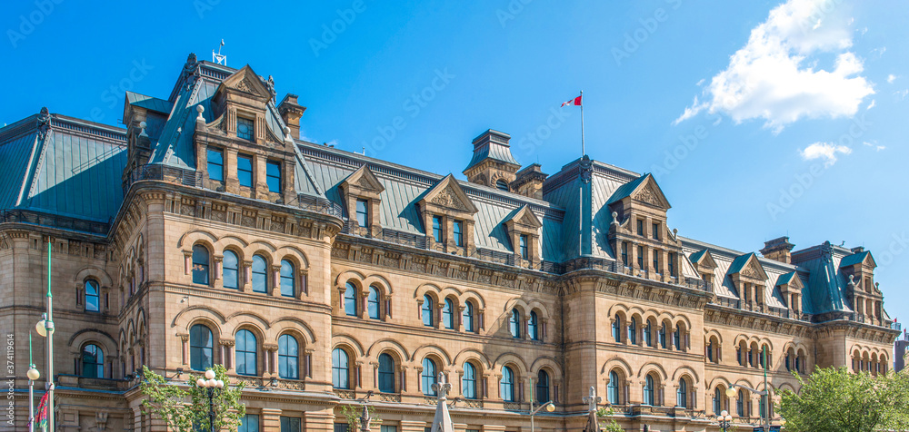 Fototapeta premium Langevin Block on Parliament Hill Ottawa Ontario Canada
