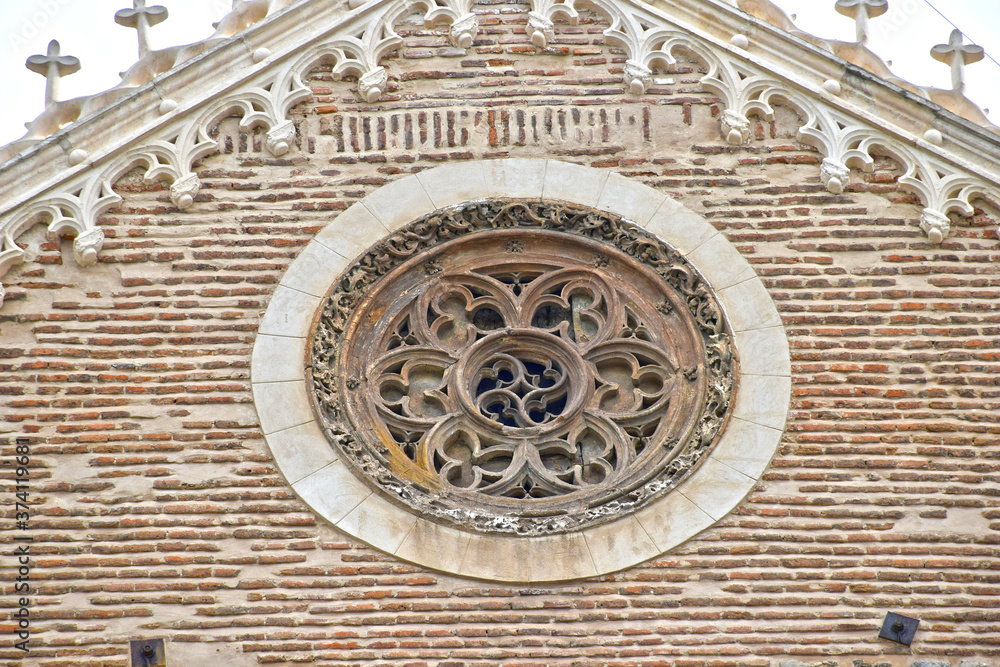 Iglesia de los Jerónimos. Rosetón. (Madrid, España) 