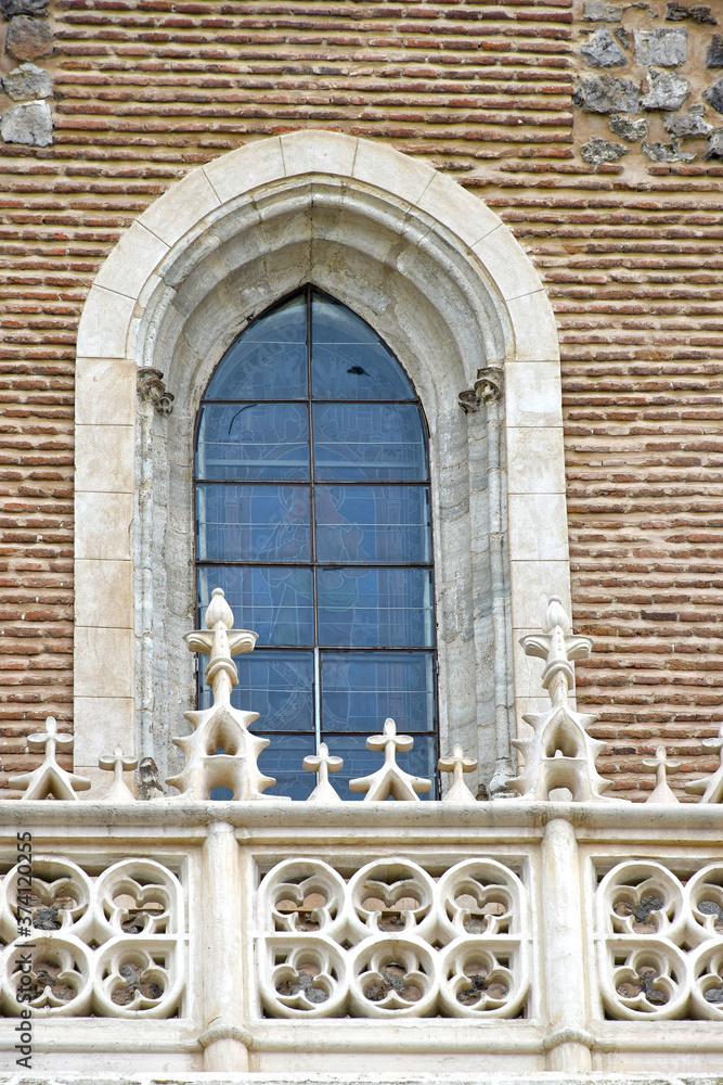 Iglesia de los Jerónimos. Detalle de la ventana (Madrid, España) 