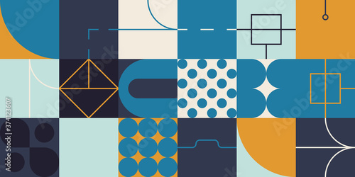 Techno Abstract Vector Pattern Design