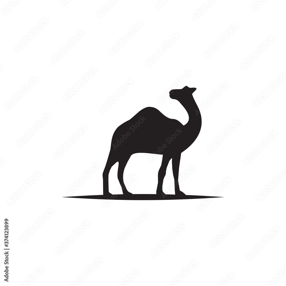 Obraz premium Camel animal logo design template