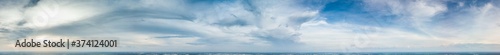 blue sky with clouds panorama