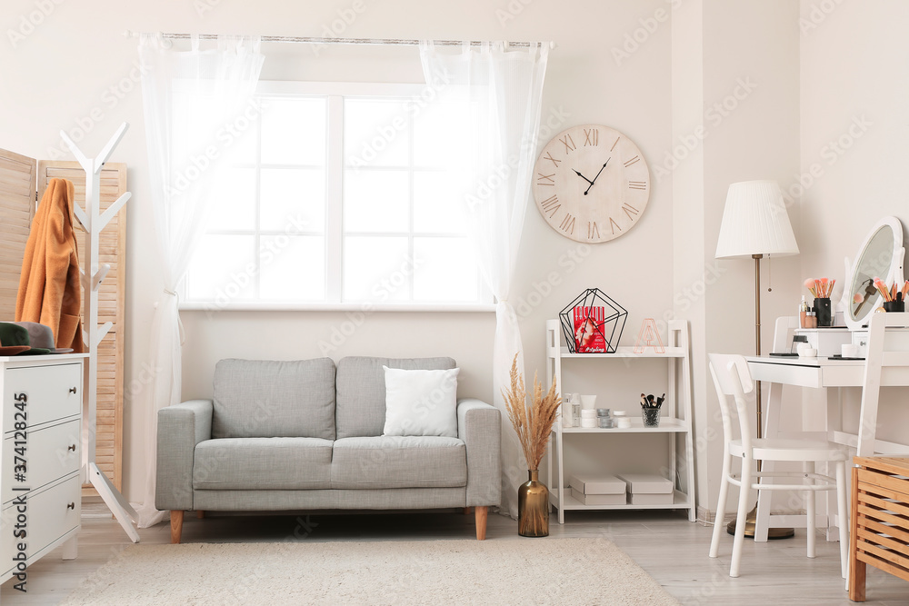 Fototapeta premium Stylish interior of modern dressing room