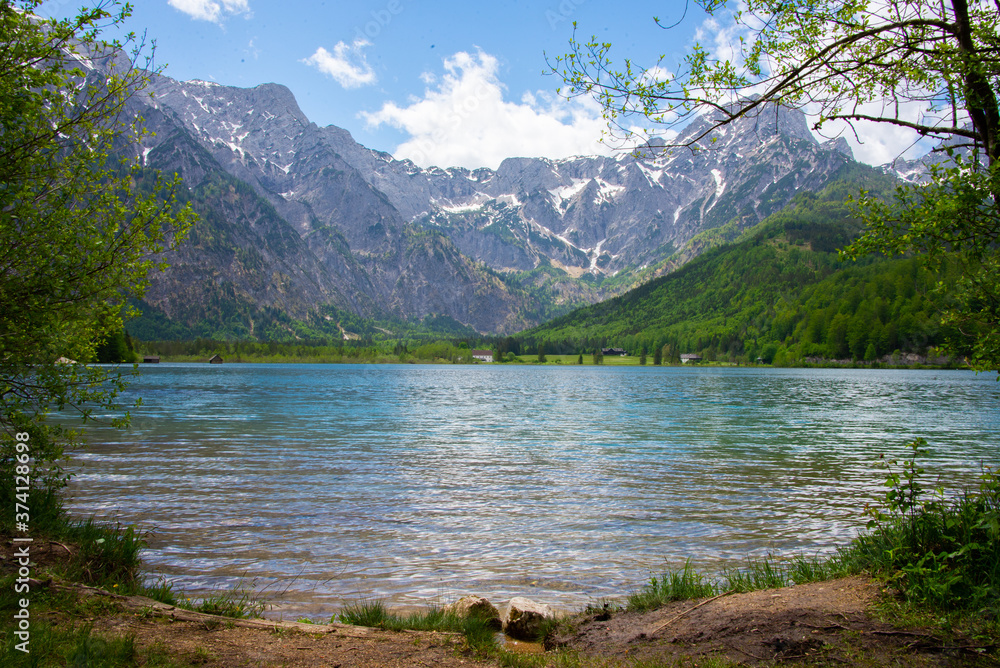 lake landscape in the mountins