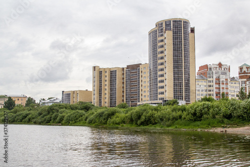 Landscape with new apartment houses