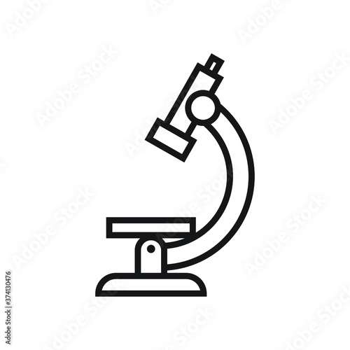 microscope isolated on white