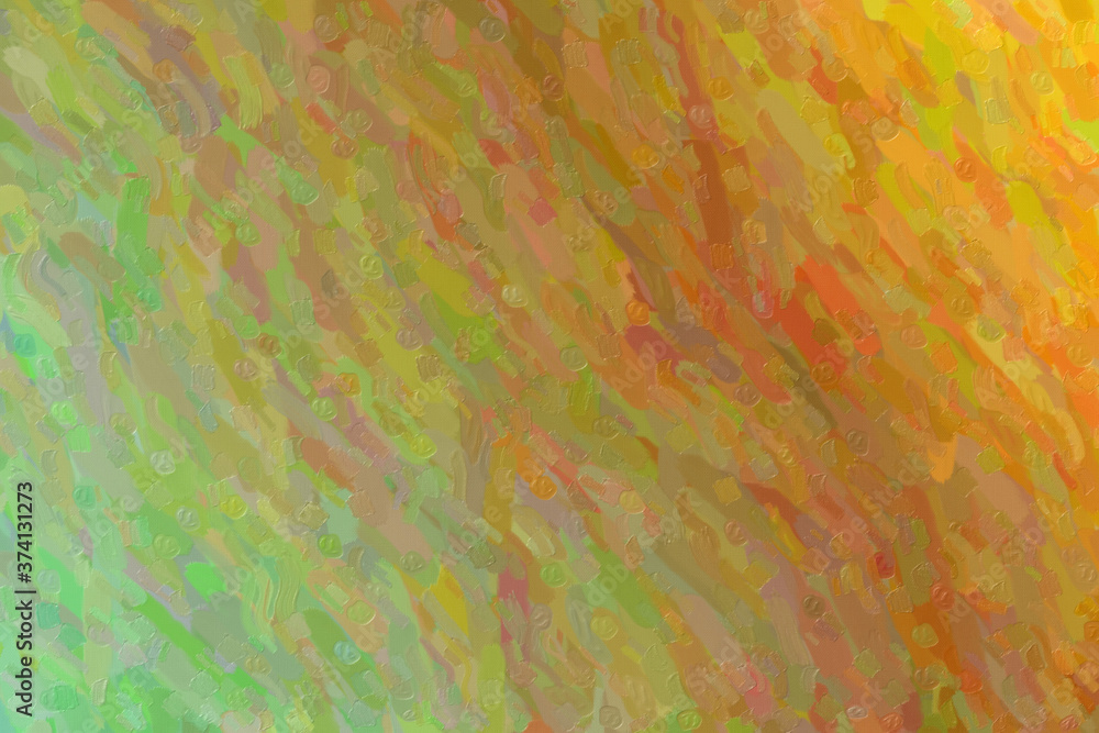 Brown waves impressionist impasto background, digitally created.
