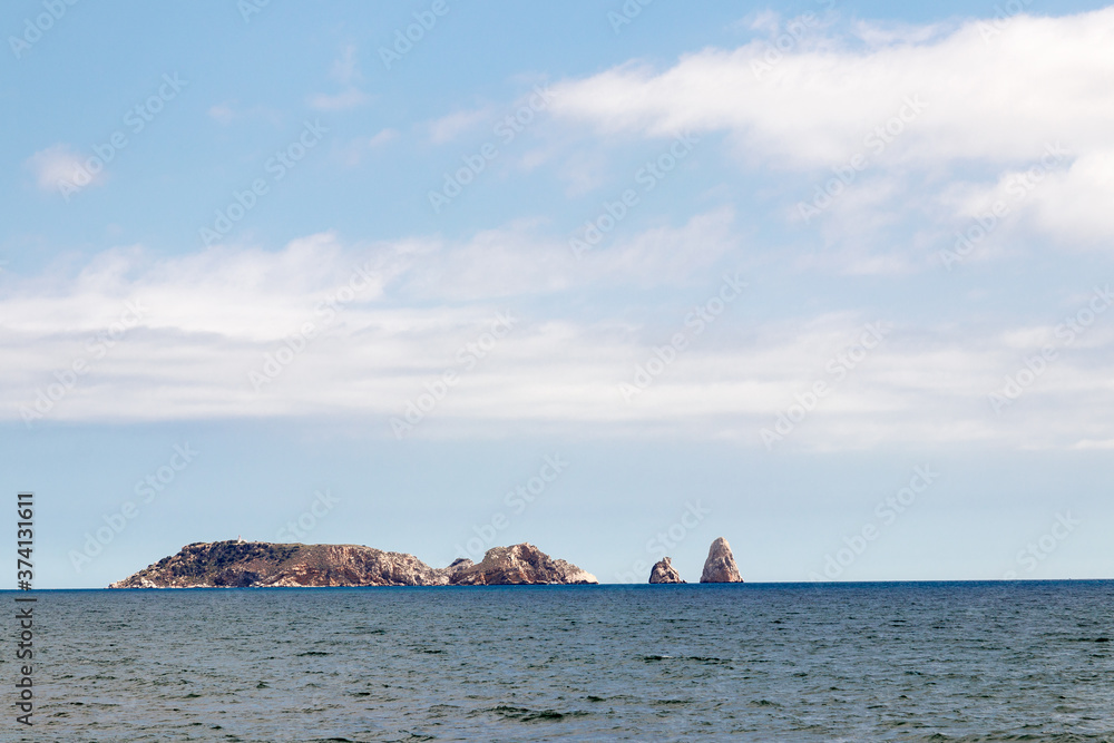 view of the medas islands in the coast of spain view of the medas islands in the coast of spain
