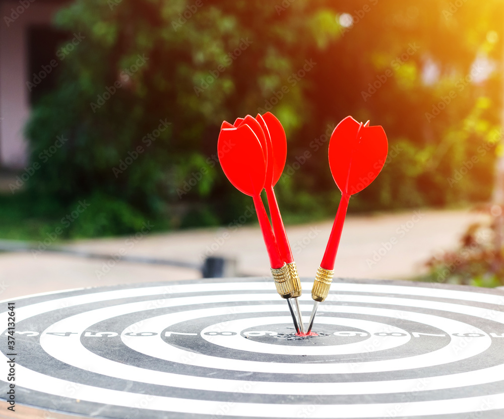 Bullseye is a target of business concept. business marketing as concept.Dartboard is the target and goal concept. Bullseye is a target of business concept. business marketing as concept.Dartboard is the target and goal concept.