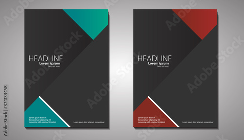 Modern Minimalist Brochure Cover Folder Book Template. For Business, Marketing, Advertising.